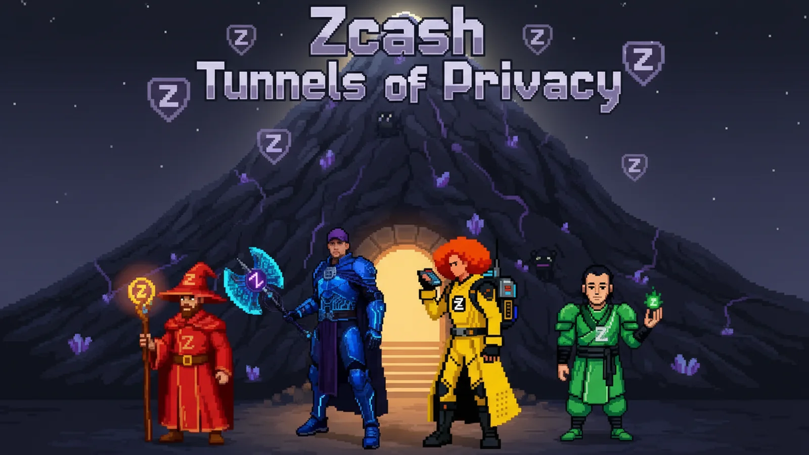 Zcash Tunnels of Privacy key art